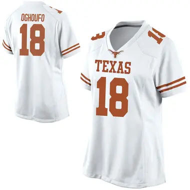White Game Women's Ovie Oghoufo Texas Longhorns Football College Jersey